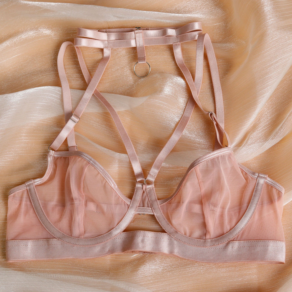 Ladies Solid Color 3PCS Lingerie Set SKLG4090