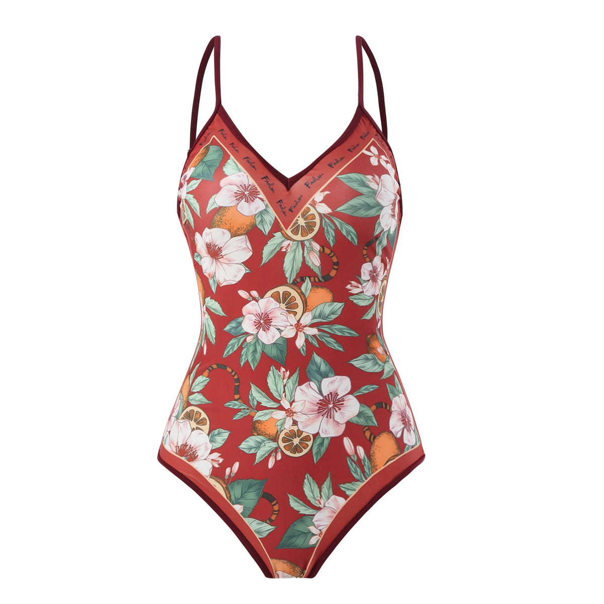 Floral AB Side Reversible One Piece Swimwear SKSW40089T