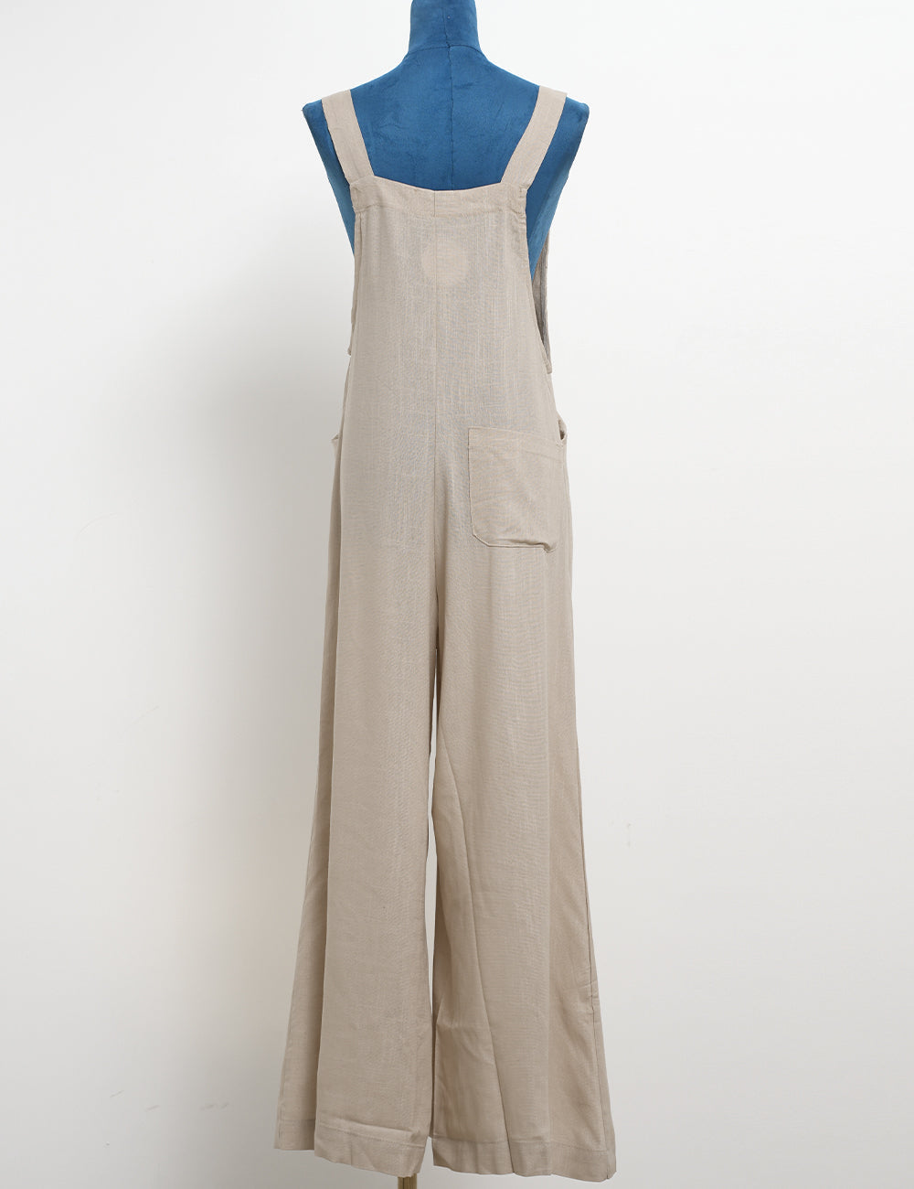 Ladies Solid Color Strape Shoulder Overalls Daily Jumpsuit