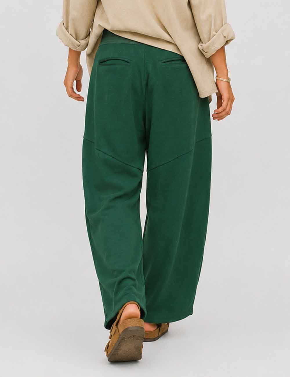 Ladies Pockets Pants Wide Leg Sweatpants