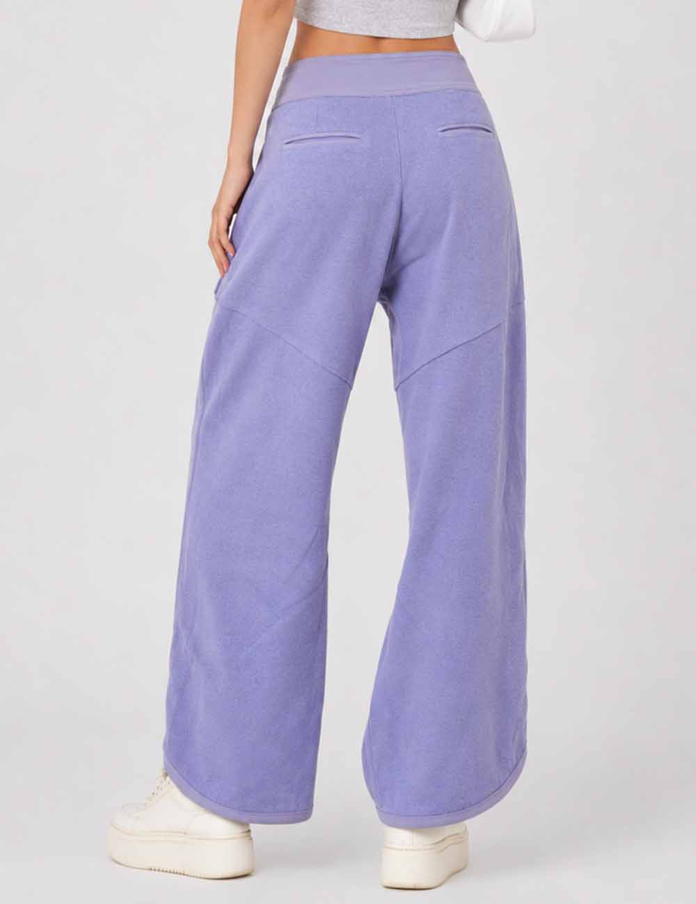 Ladies Pockets Pants Wide Leg Sweatpants