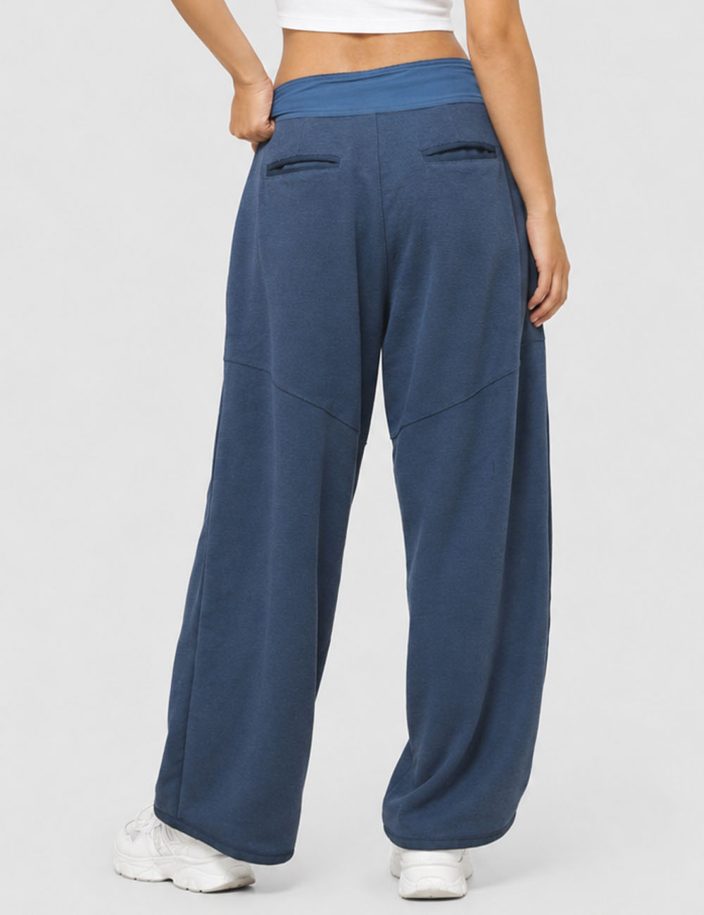 Ladies Pockets Pants Wide Leg Sweatpants