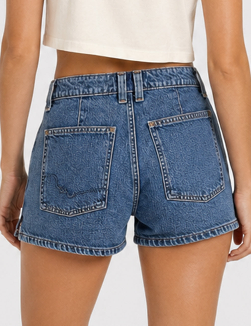 Ladies Pockets Denim Shorts