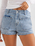 Ladies Pockets Denim Shorts