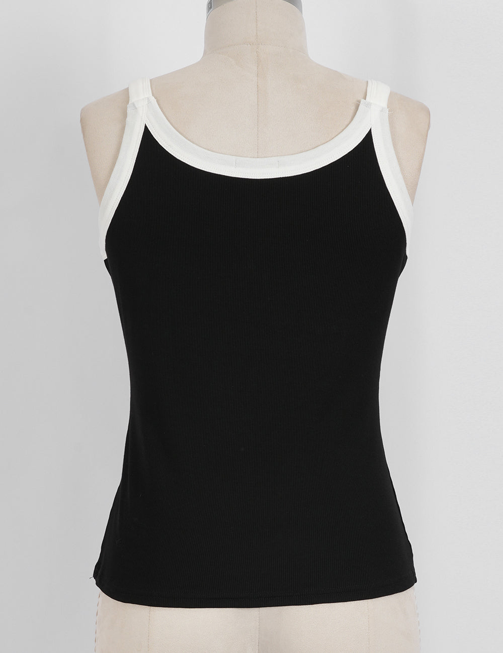 Ladies Color Block Padded V-Neck Cami Top