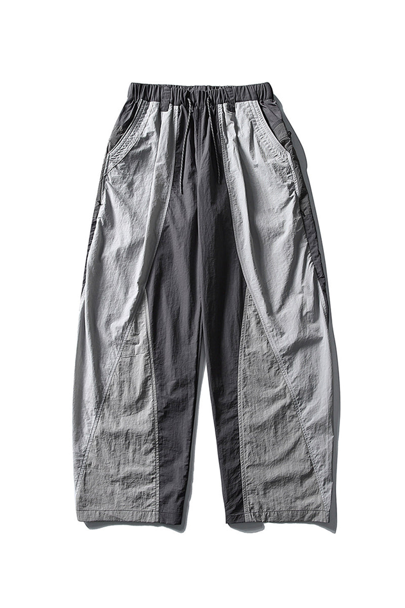Men Spring Color Block Quick Dry Outdoor Cargo Pants