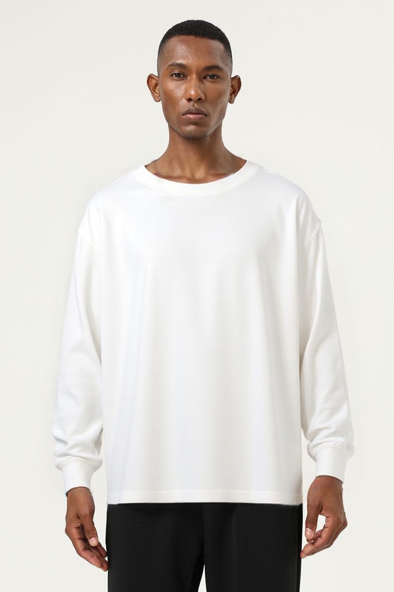 Men's Heavyweight Cotton Long Sleeves T-shirt