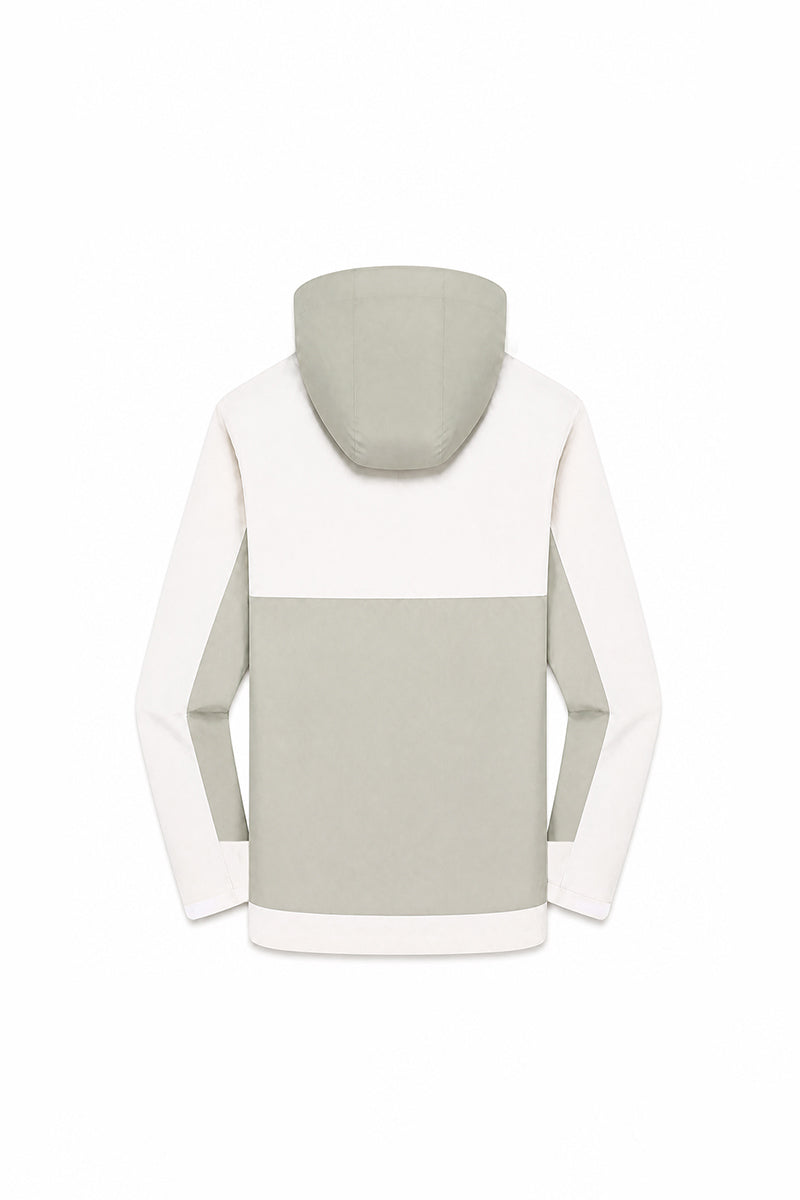 Unisex Fall Clothing Colorblock Hooded Windproof Jacket