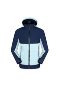 Unisex Fall Clothing Colorblock Hooded Windproof Jacket