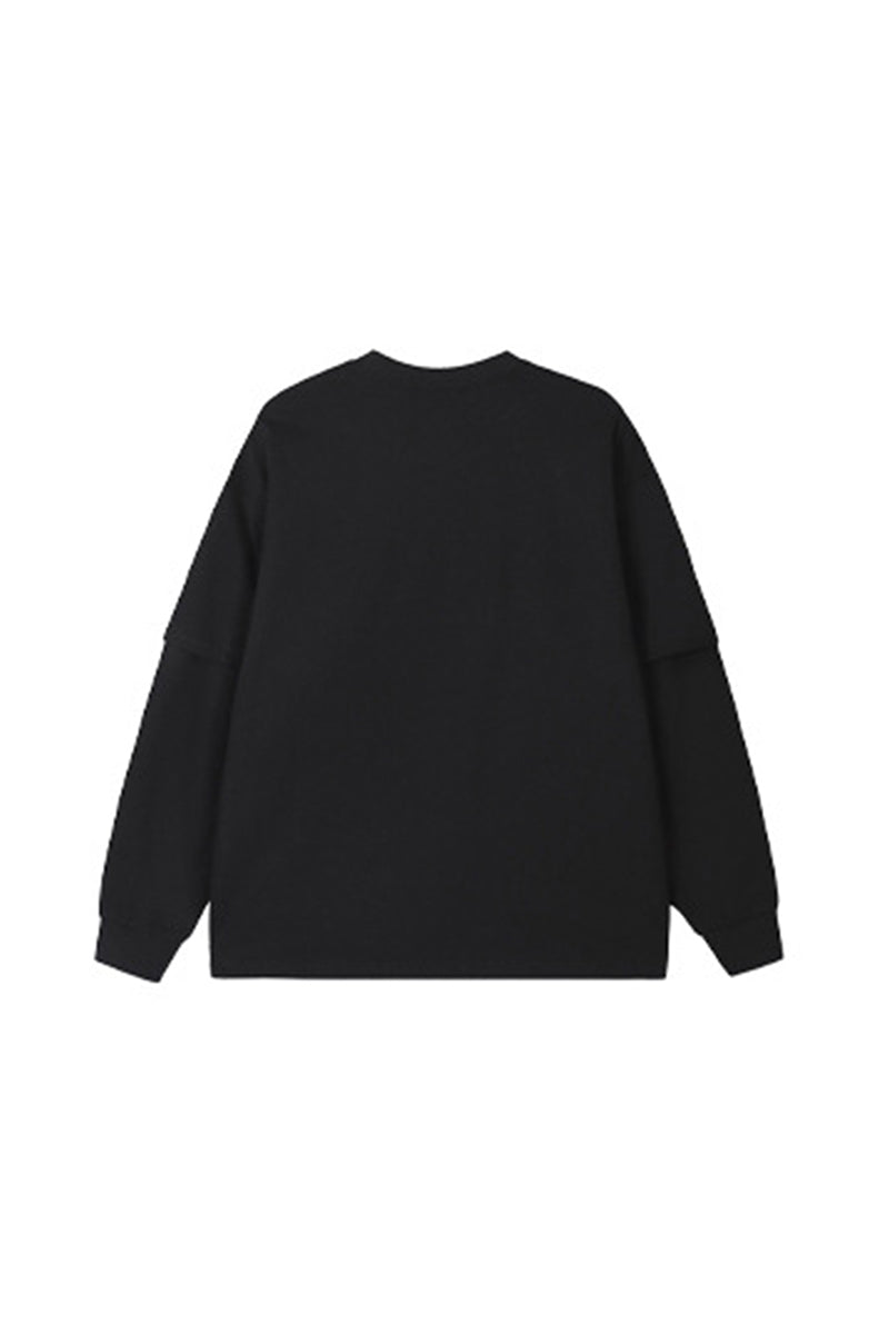 Unisex Teen Fall Clothing 305g Heavy Long Sleeve Mock Tee