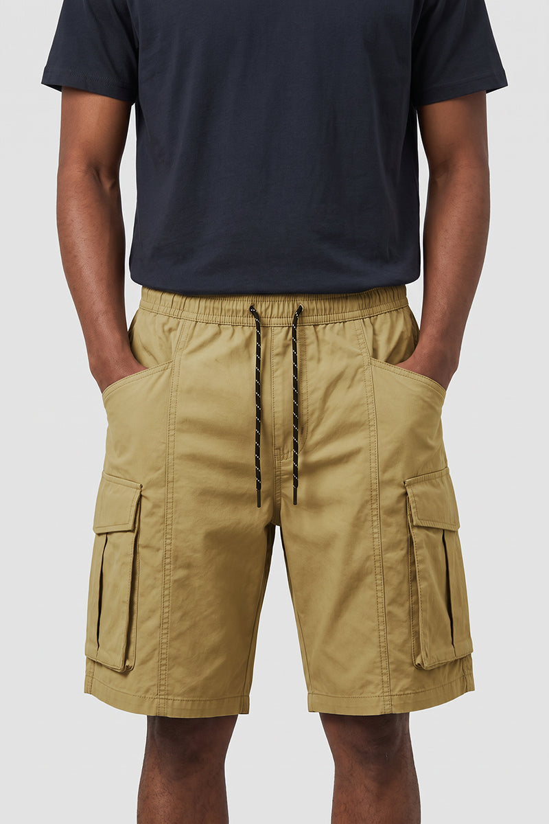 Men's Summer Multi-Pocket Drawstring Cargo Bermuda Shorts