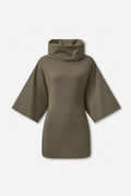 Women's Wasteland Cowl Neck Bell 3/4 Sleeve Bodycon Dress