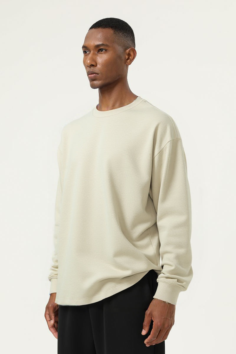 Men's Heavyweight Cotton Long Sleeves T-shirt