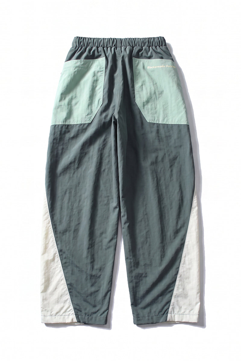 Men Spring Color Block Quick Dry Outdoor Cargo Pants