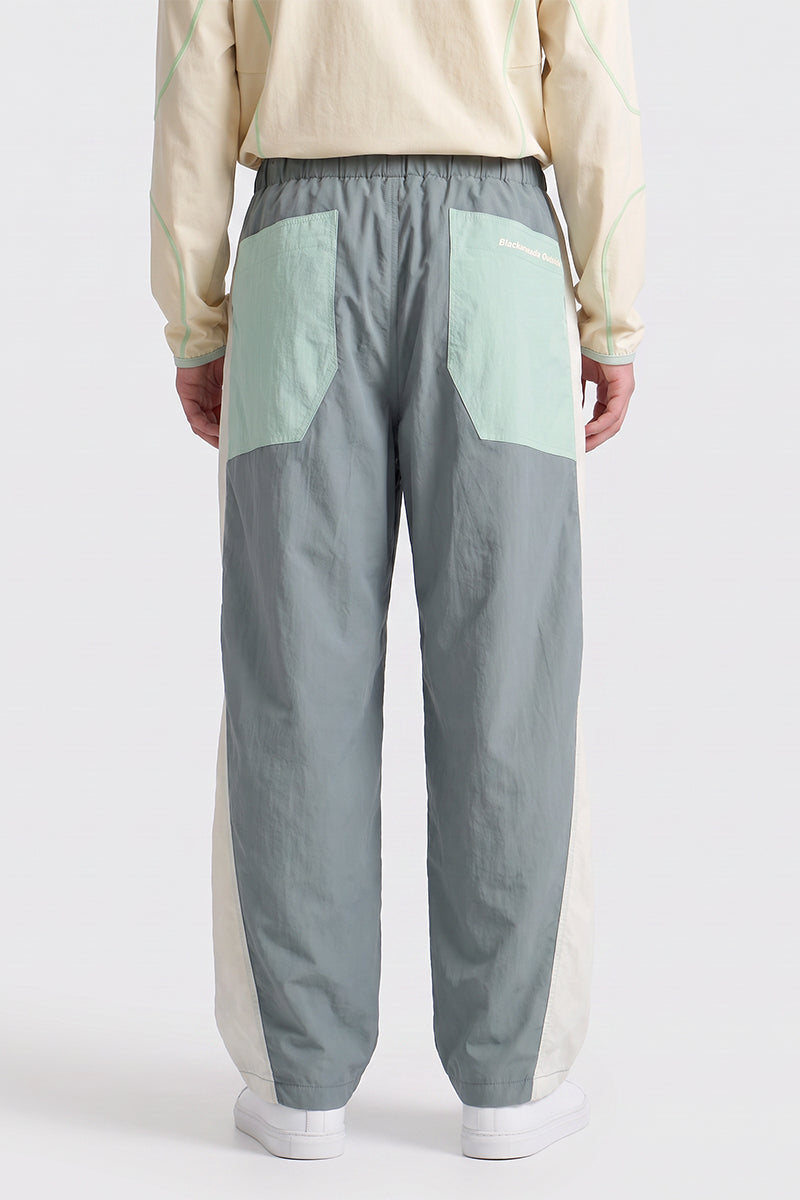 Men Spring Color Block Quick Dry Outdoor Cargo Pants