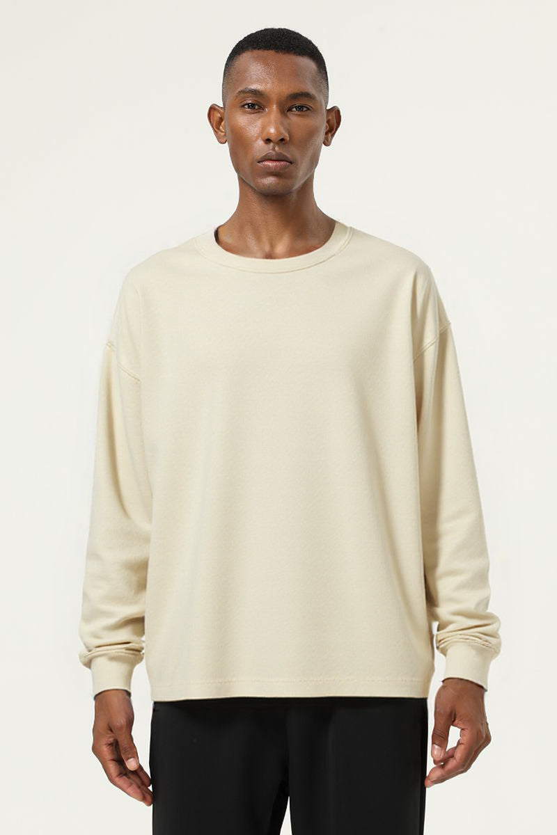 Men's Heavyweight Cotton Long Sleeves T-shirt