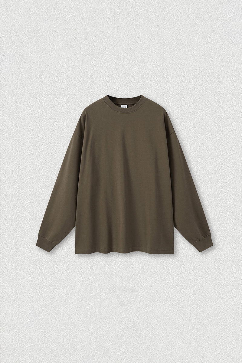Men's Heavyweight Cotton Long Sleeves T-shirt
