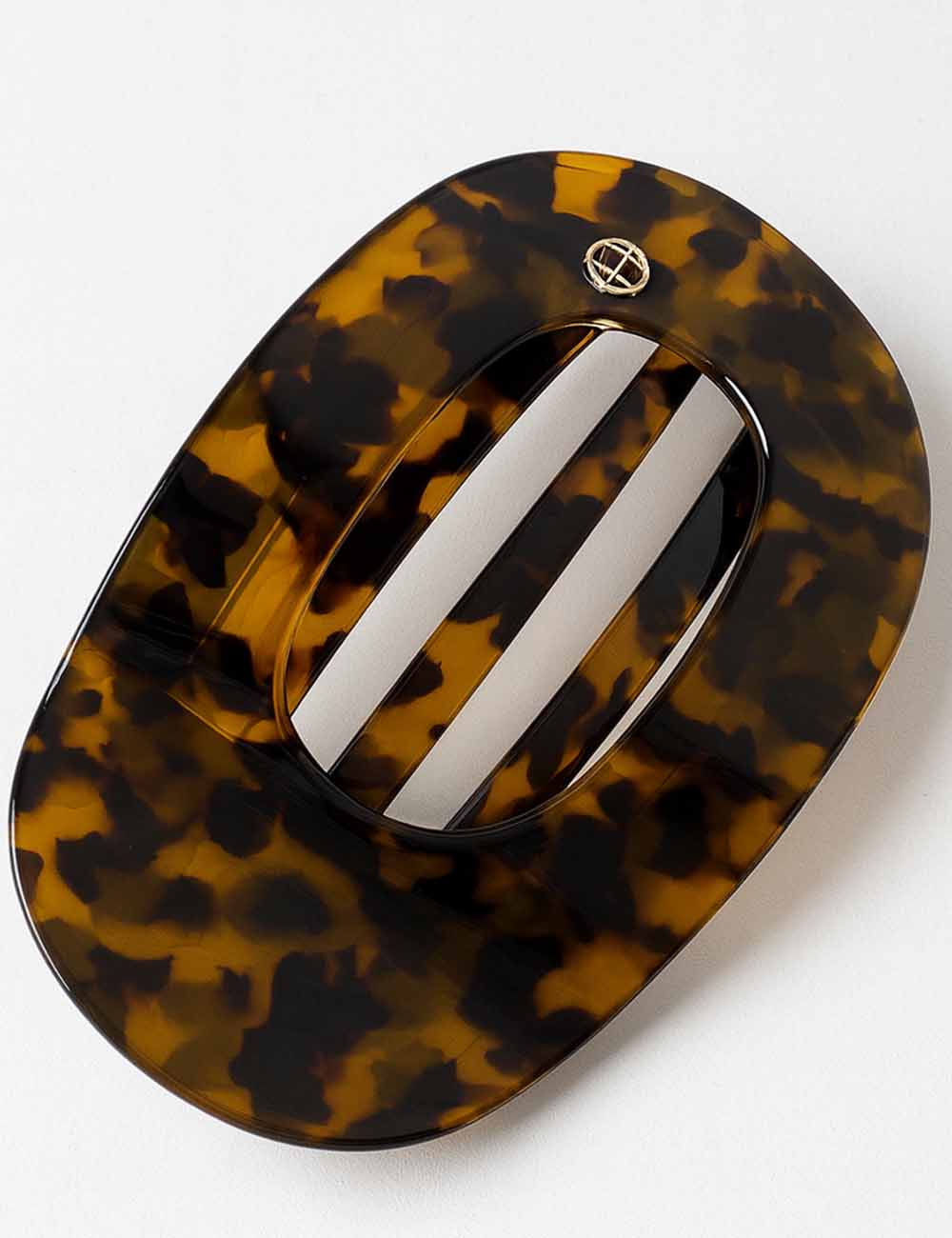 Ladies Fashion Tortoiseshell Abalone Flat Claw Hair Clip