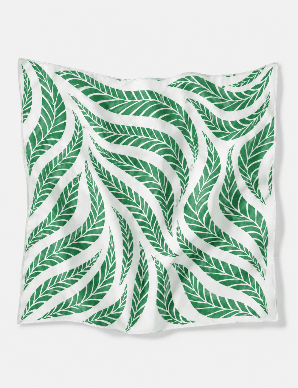 Ladies Leaf Vein Print Bandana Scarf