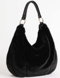 Ladies Faux Mink Fur Handbag Shoulder Tote Bag