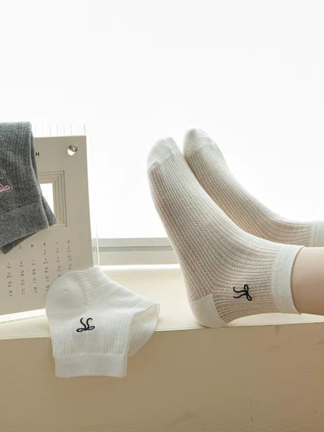 Ladies Edge Baby Lock Solid Color Socks SKASC4181