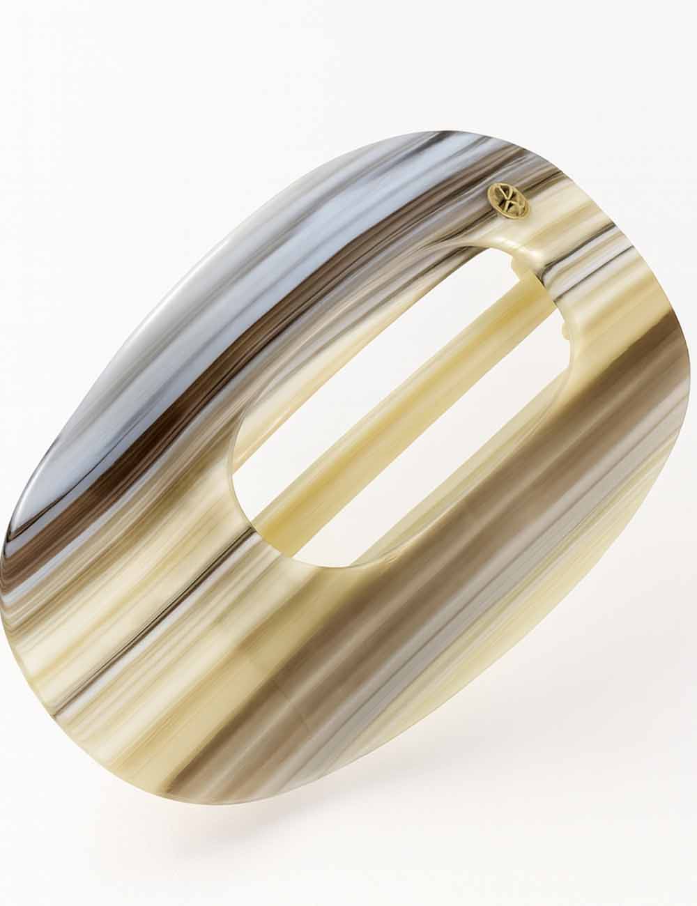 Ladies Fashion Tortoiseshell Abalone Flat Claw Hair Clip