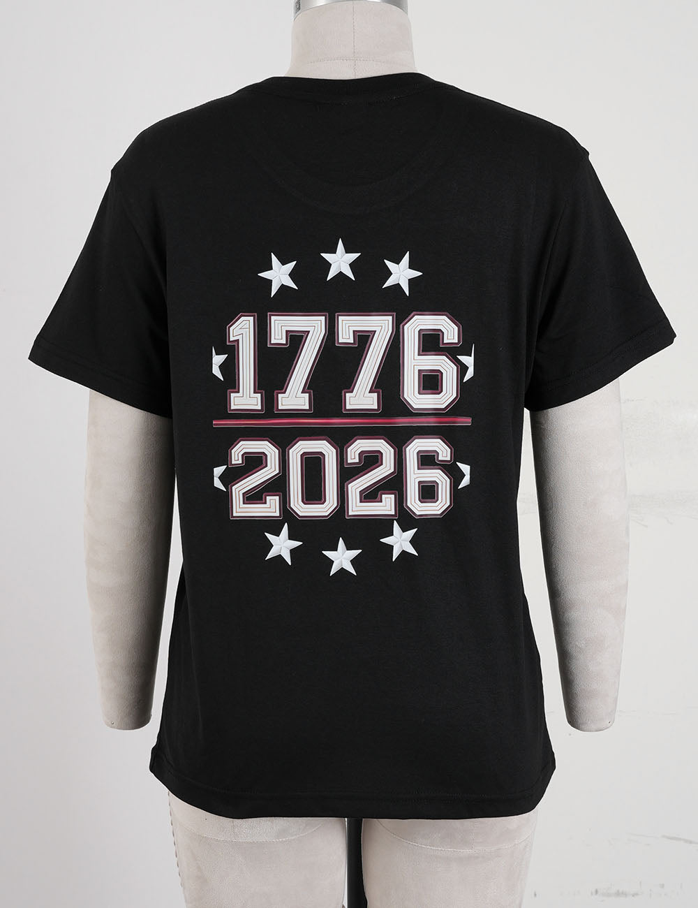 Ladies 4th of July outfit American Flag Stars Print Pullover T-Shirt