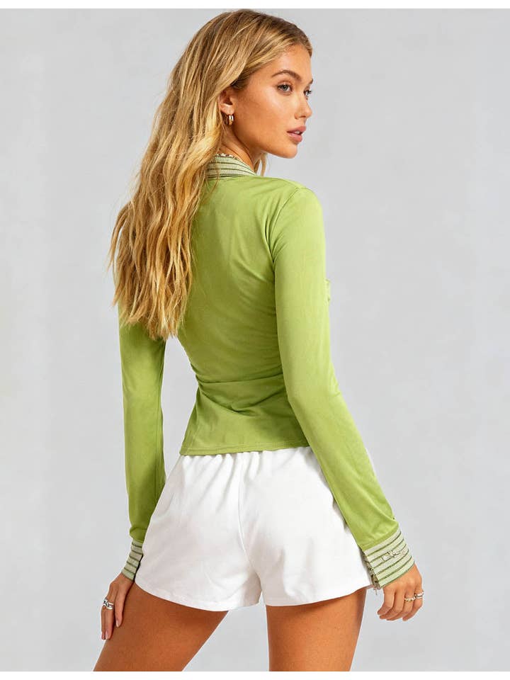 Ladies White Elastic Waist Wide Leg Shorts