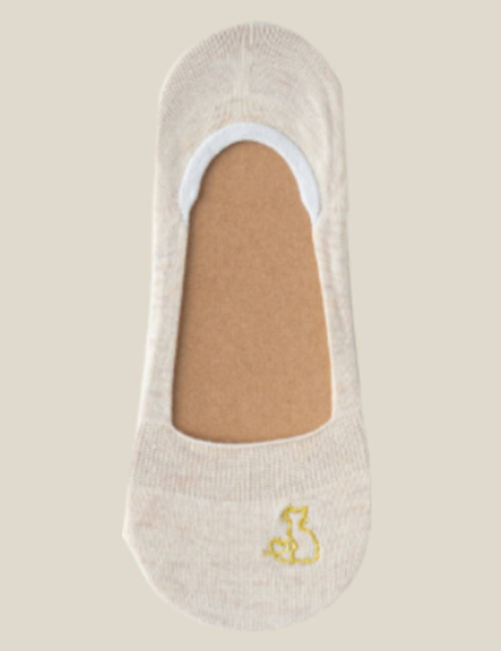 Ladies Embroidery Heart/Cat Knit Boat Socks SKAS50025