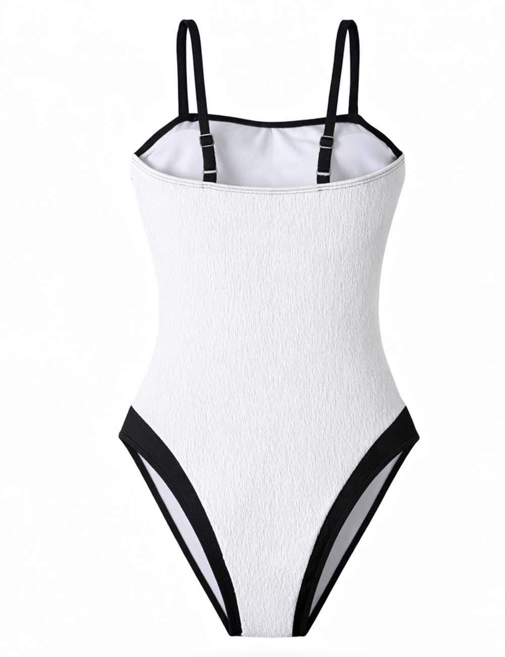 Ladies Color Block Square Neck One Piece Swimsuit