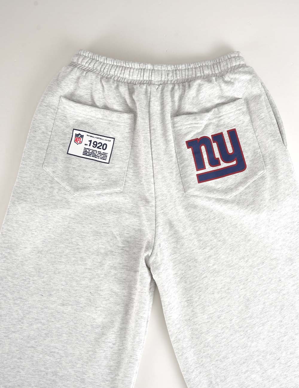 Ladies Team Graphic Embroideries Straight-Cut Legs Sweatpants