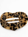 Ladies Simple Tortoiseshell Heart Flat Hair Clip
