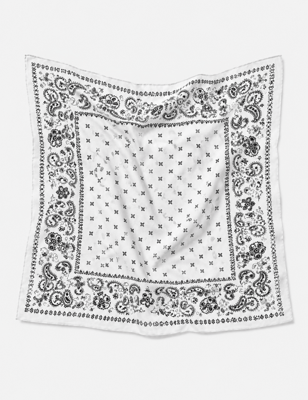 Ladies Bandana Paisley Print Square Scarf