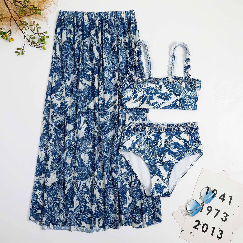 Dargonfly Print 2PCS Bikini Set with Cover