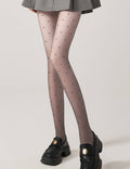 Ladies Free Cut Dot Knit Love Long Stockings SKAS50052