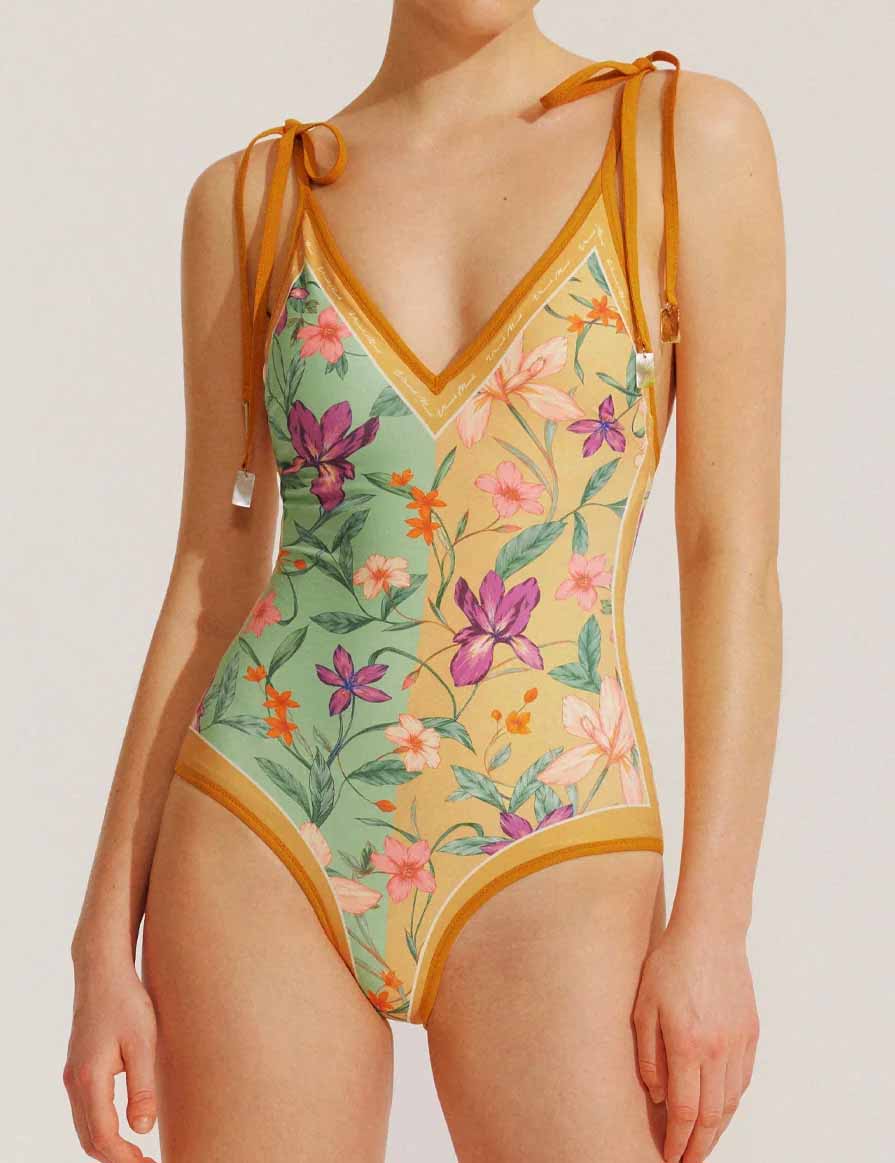 Floral AB Side Reversible One Piece with Cover SKSW40089ST