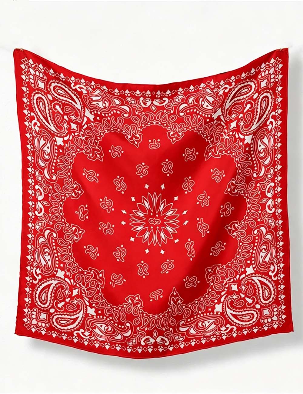 Ladies Fashion Bandana Paisley Print Square Scarf