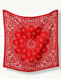 Ladies Fashion Bandana Paisley Print Square Scarf