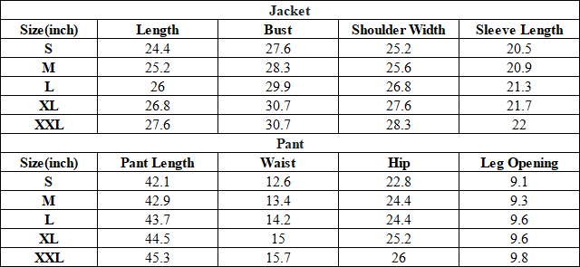 Men/Women's unisex coat and casual pants set - couple's style
