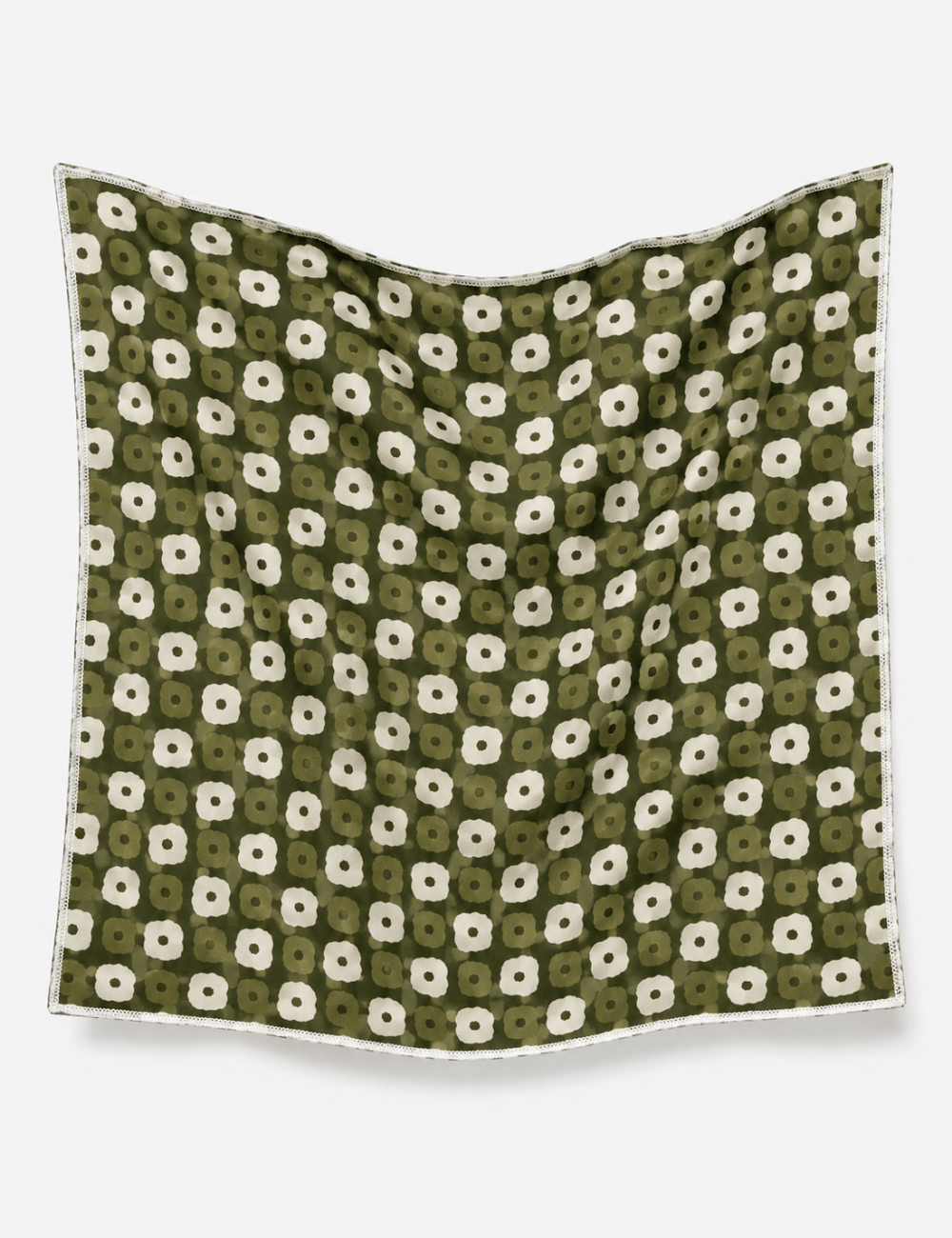 Ladies Bandana Checked Print Square Neck Scarf