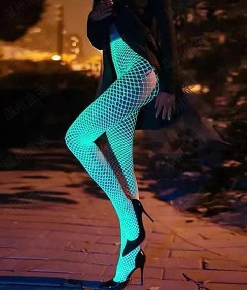 Glow in The Dark Fishnet Bodystocking YGWW-1