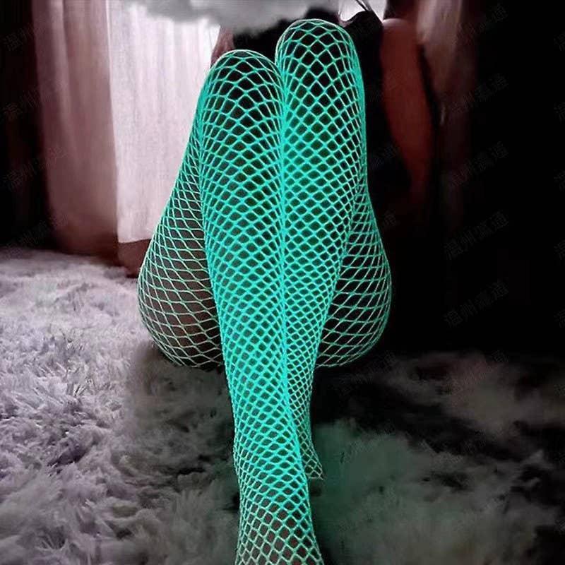 Glow in The Dark Fishnet Bodystocking YGWW-1