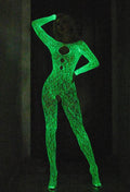 Glow in The Dark See Through Fishnet Bodystocking