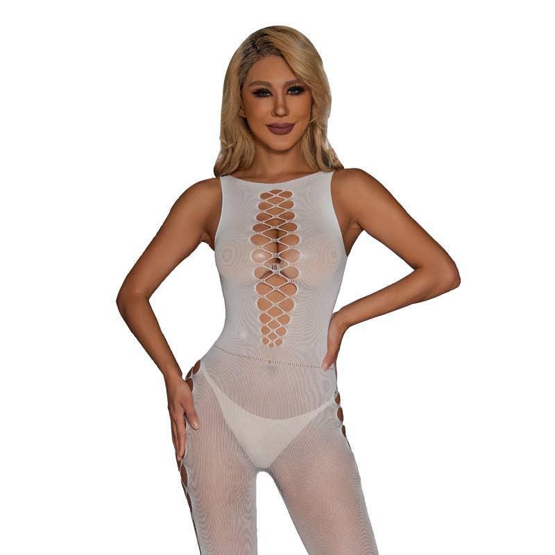 Glow in The Dark See Through Fishnet Bodystocking YGLTY