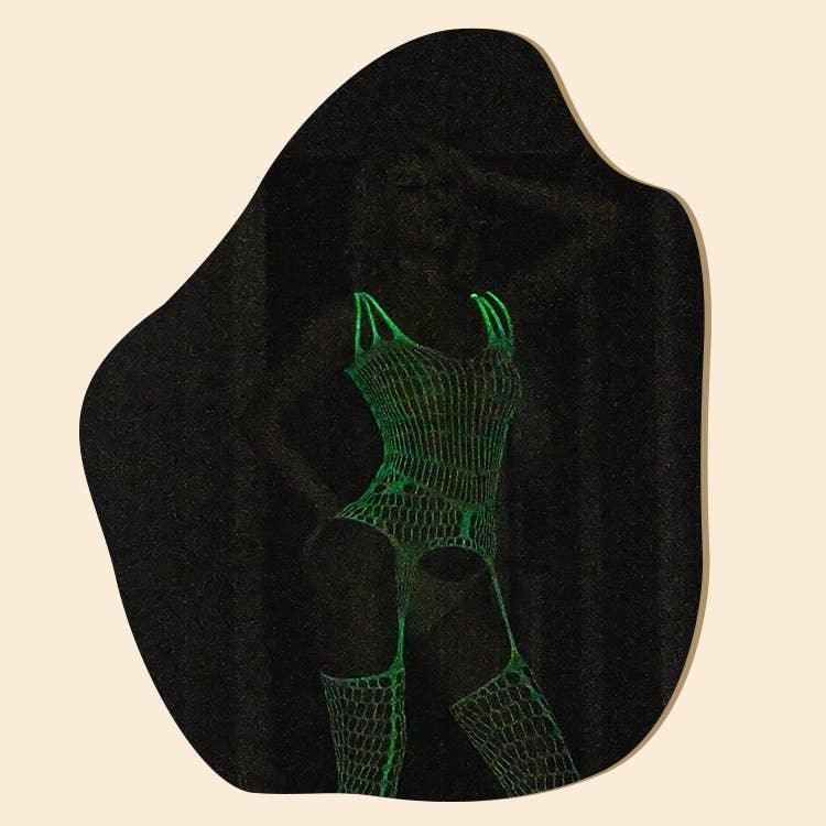 Glow in The Dark Sexy See Through Fishnet Bodystocking YGWW-1