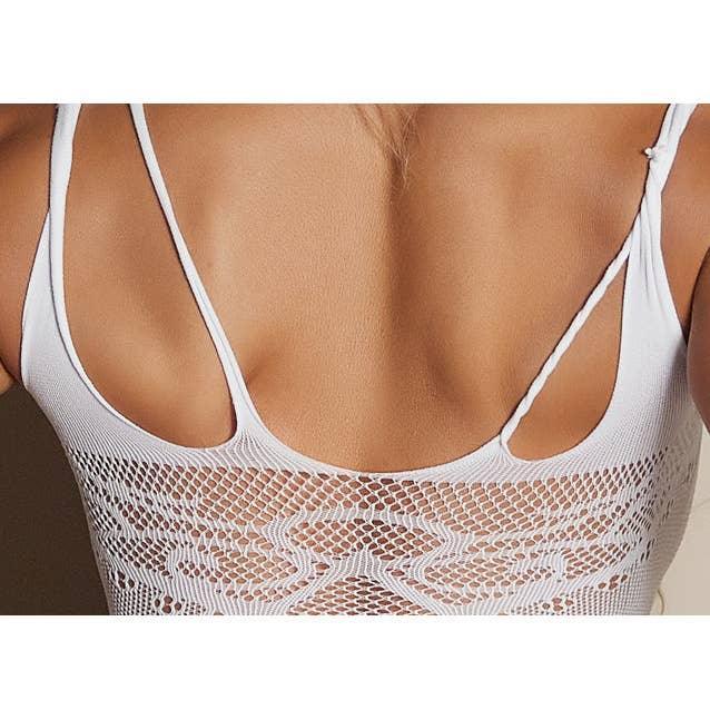 Glow in The Dark Sexy See Through Fishnet Bodystocking YGWW-1
