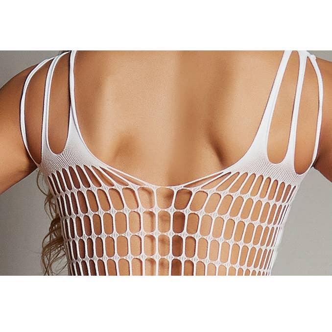 Glow in The Dark Sexy See Through Fishnet Bodystocking YGWW-1