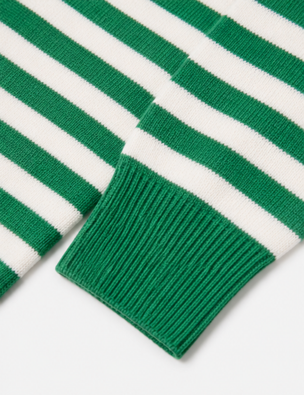 Ladies Horizontal Stripe Crew Neck Drop Shoulder Knit Sweater