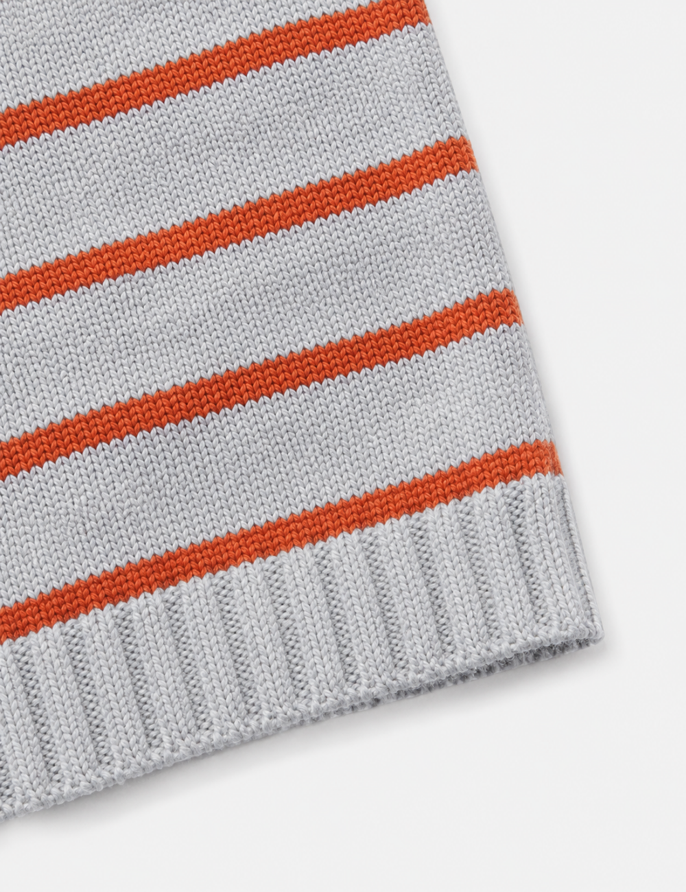 Ladies Horizontal Stripes Crew Neck Short Sleeve Knit Top