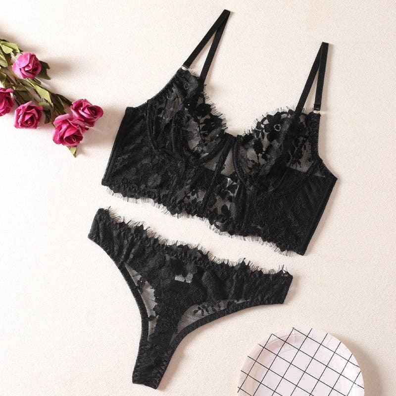 Ladies Charm Lace Sexy Lingerie Set